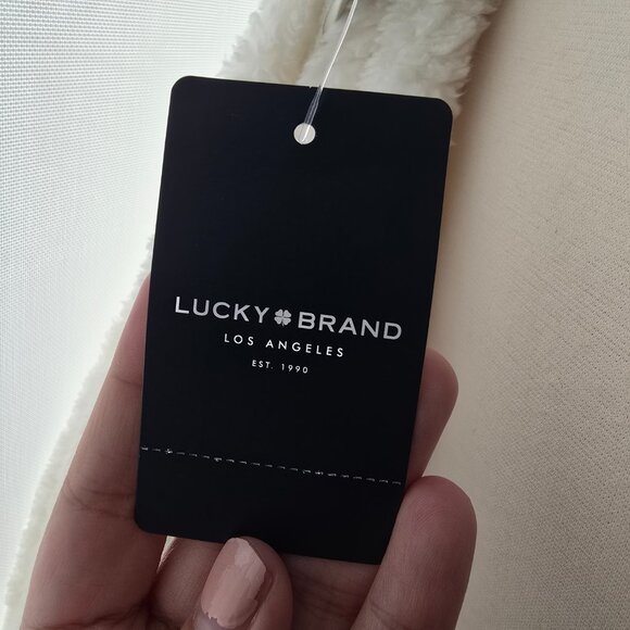 Lucky Brand Faux Shearling Cardigan - Picture 4 of 5